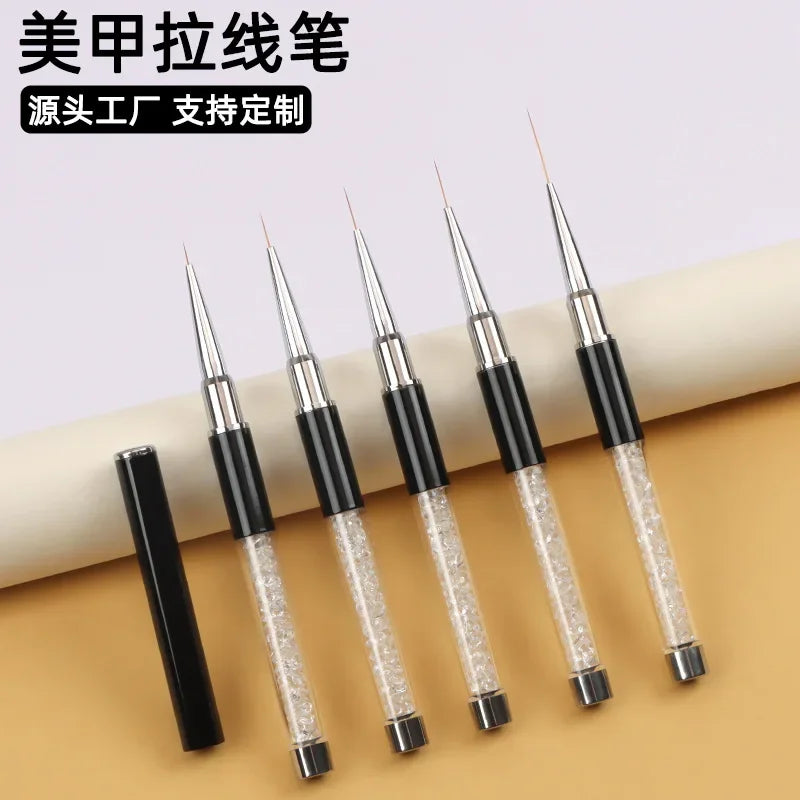 Nail Art Brushes Nail Enhancement Pen Carving Colorful Painting Flower Pen Nail Tool Line Drawing Pen Manicure Tools - NJPH Best Selling 