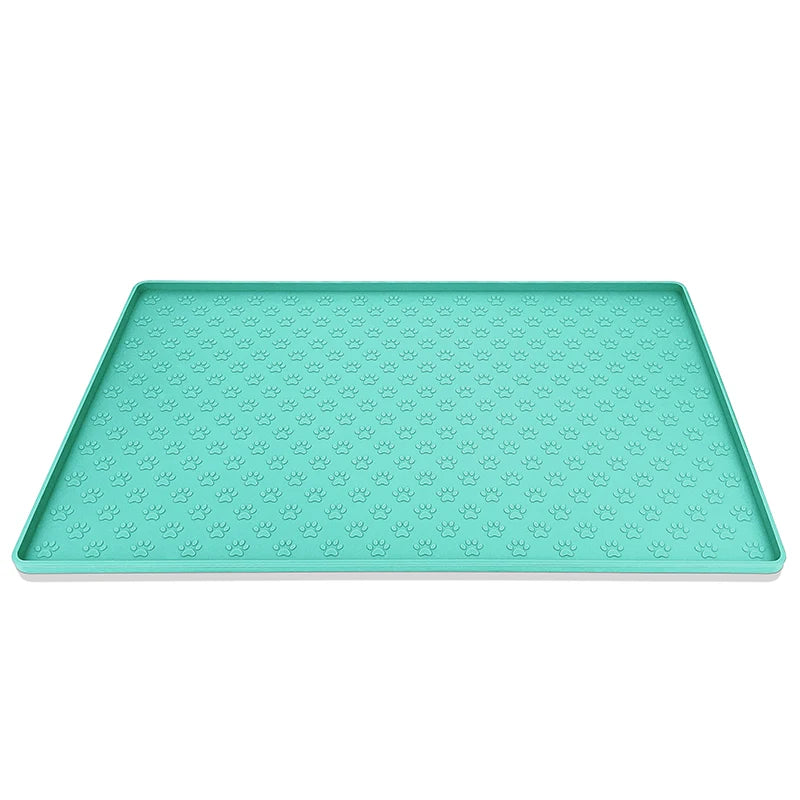 Pet Placemat Dog Food bowl Mat Cat Feed Mat Cat Dog Drinking Feeding Placemat Silicone Waterproof Pet Bowl Pad Feeder Mats - NJPH Best Selling 