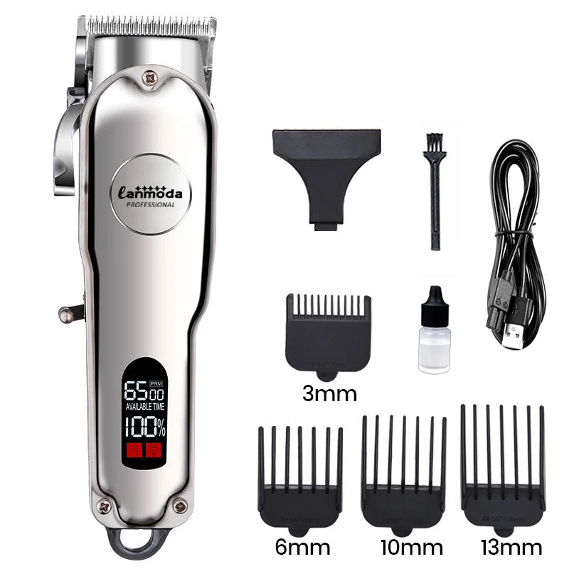 Professional Dog Hair Clipper All Metal Rechargeable Pet Trimmer Cat Shaver Cutting Machine Puppy Grooming Haircut Low Noice - NJPH Best Selling 