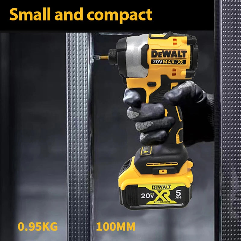 DEWALT DCF850 20V Impact Driver 205NM Brushless Motor Cordless Rechargable Screwdriver Electric Impact Drill Power Tools - NJPH Best Selling 