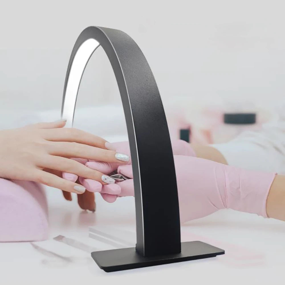 Half Moon U-shaped Nail Beauty Light fixture Beauty Salon Desktop Nail Care Eye Care Simple LED Work Table Lamp - NJPH Best Selling 