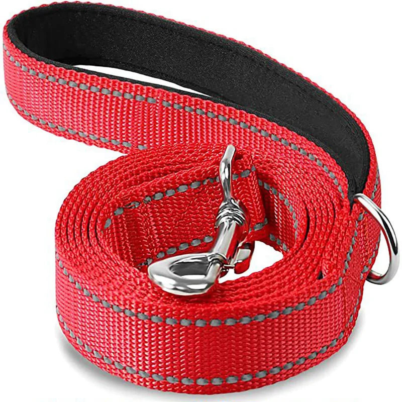 Night Reflection Dog Pet Towing Rope 1.2/1.5/1.8m Guard Rope Pet Walking Training Leash Cats Dogs Harness Collar Lead Strap - NJPH Best Selling 