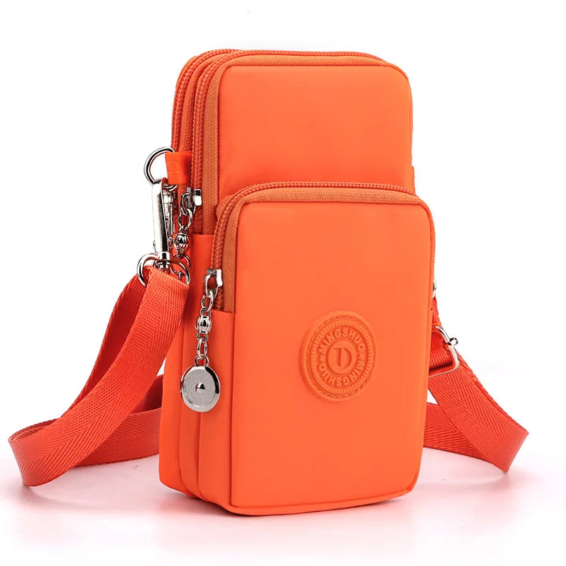 New Women Mobile Phone Bag Nylon Cell Phone Bag Coin Purse Strap Shoulder Bag Small Crossbody Bags for Women Wallet Travel Purse - NJPH Best Selling 