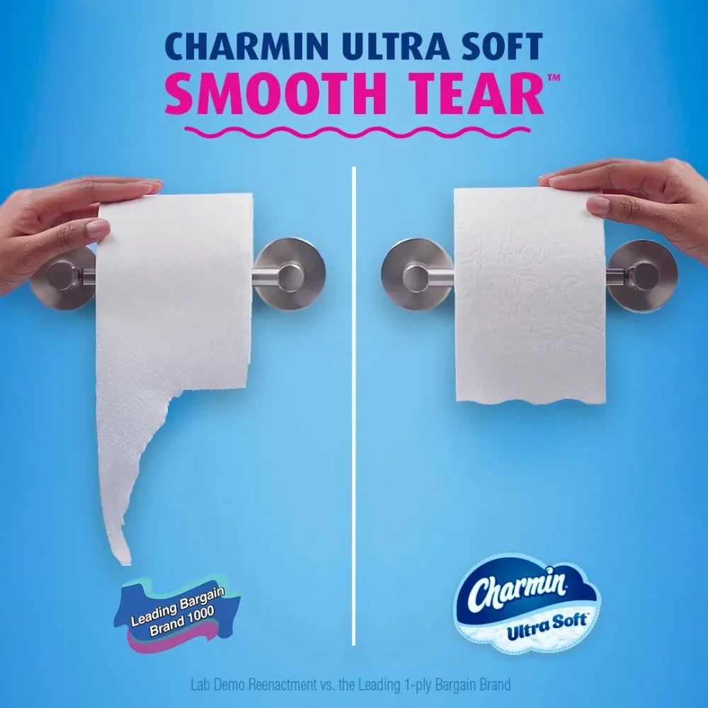 Charmin Ultra Soft Toilet Paper 24 Super Mega Rolls, 336 Sheets per Roll, 8064 Total Sheets - NJPH Best Selling 