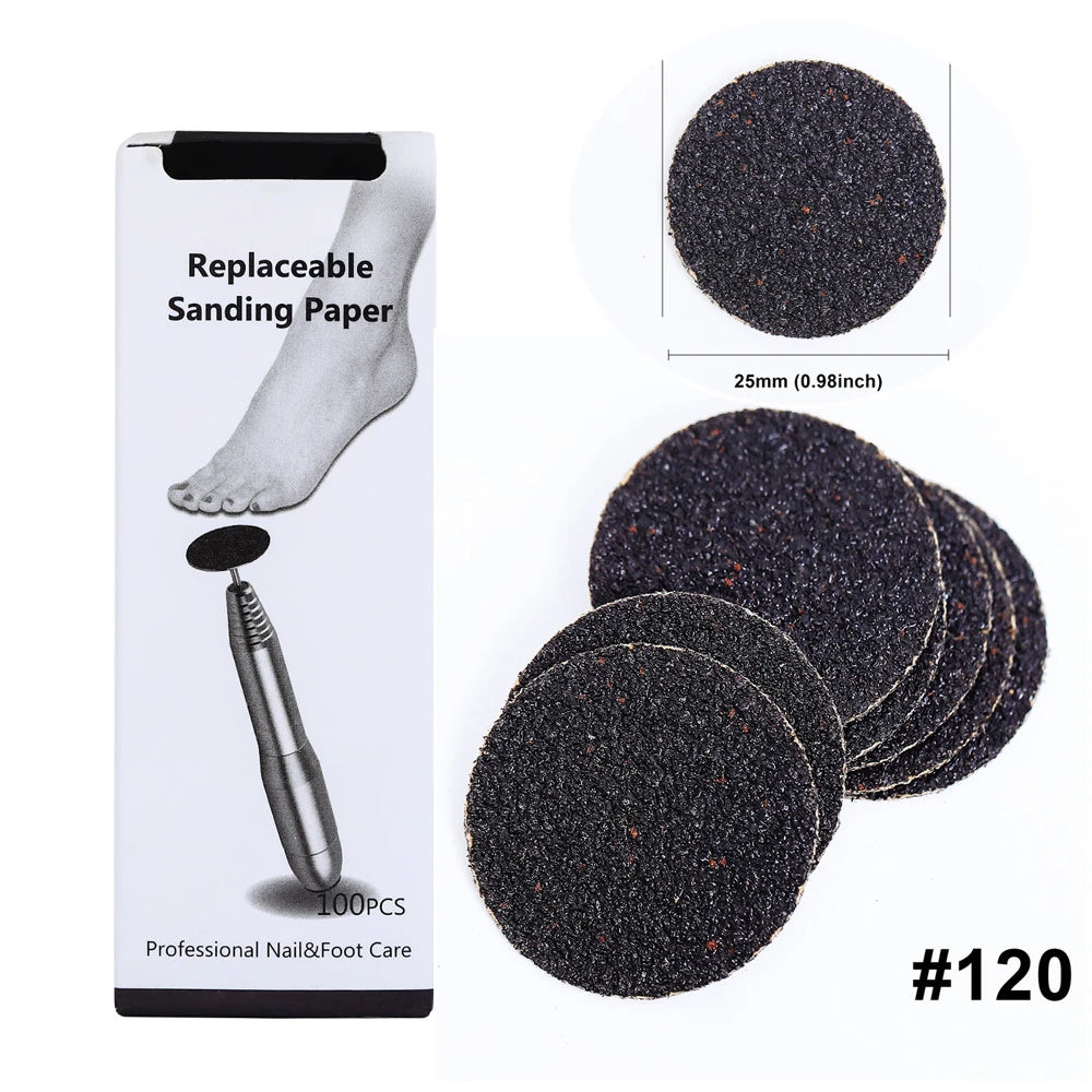 Foot Rasp Self-Adhesive Replaceable Sanding Paper For Professional Pedicure Polishing For Remove Dead Skin Calluse Buffing Disc - NJPH Best Selling 