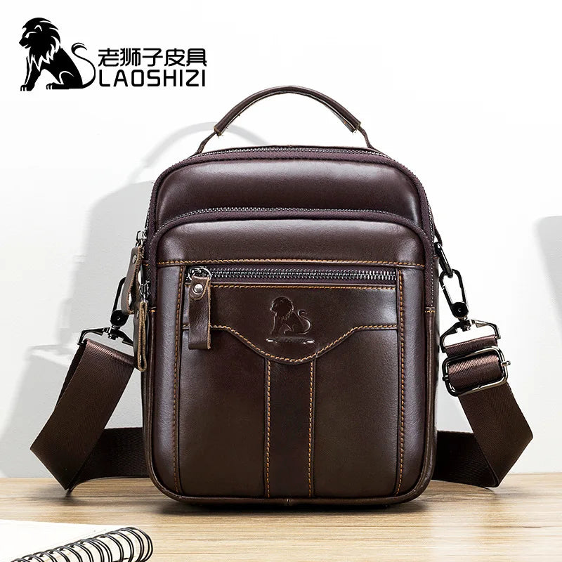 New Handbag Men's Bag Genuine Leather Shoulder Bag Husband luxury design messenger bag crossbody bags for men - NJPH Best Selling 