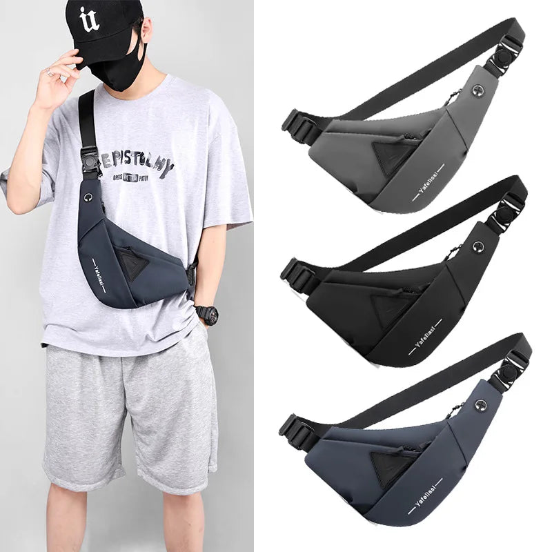 sling chest bag small shoulder bag husband messenger bag for men boy mini travel bag cross body bags anti theft mobile phone bag - NJPH Best Selling 