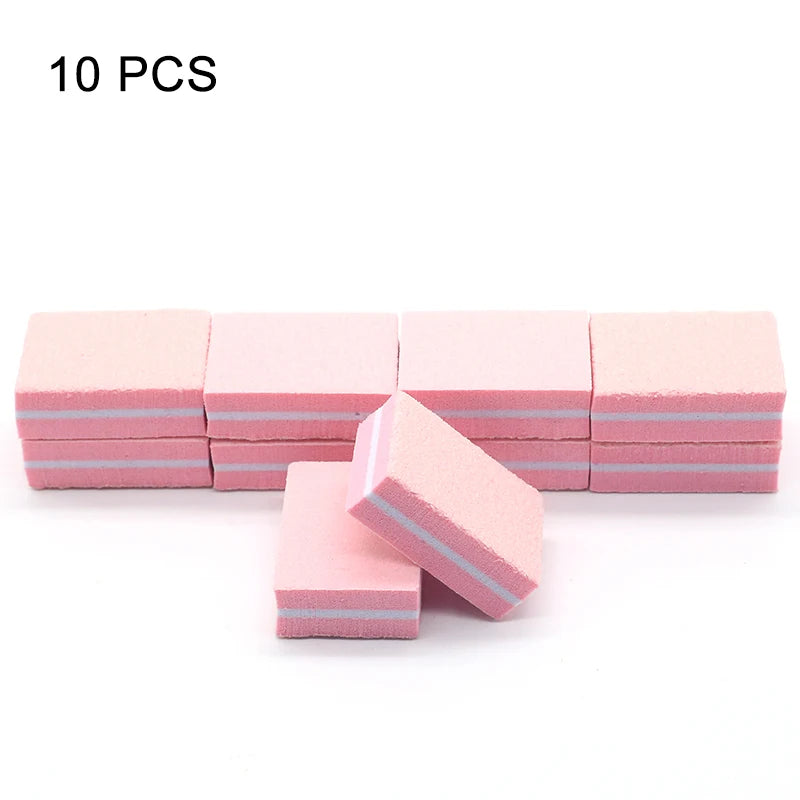 Nails Buffer Grind Buffing Block pink Nail File For Pedicure Manicure Care Nail Art Sponge Buffer Polish Nail accessories Tools - NJPH Best Selling 