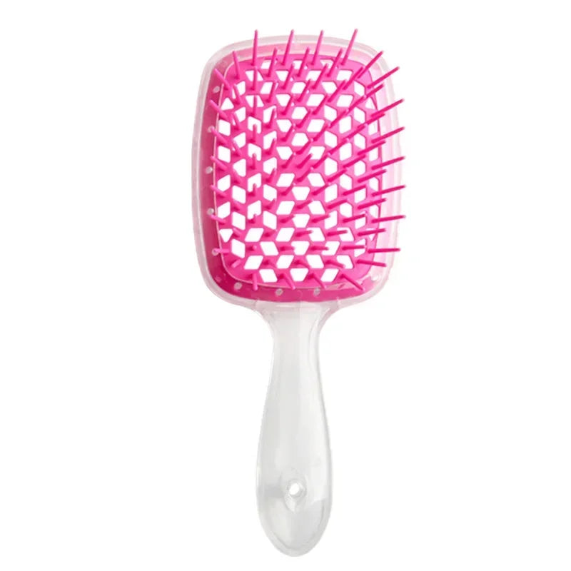 Tangled Hair Brush Detangling Hair Brush Massage Brush Hollow Out Wet Curly Hair Brushes Barber Comb Salon Hair Styling Tools