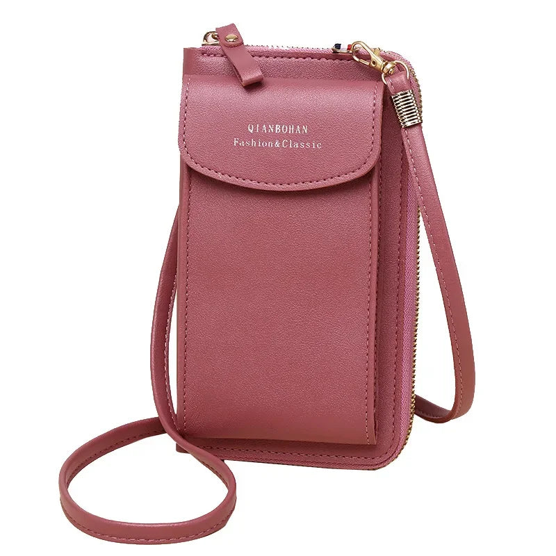 Girl Women Wallet Shoulder Mini Leather Bags Straps Mobile Phone Big Card Holders Wallet Handbag Money Pockets Girls Small Bags - NJPH Best Selling 