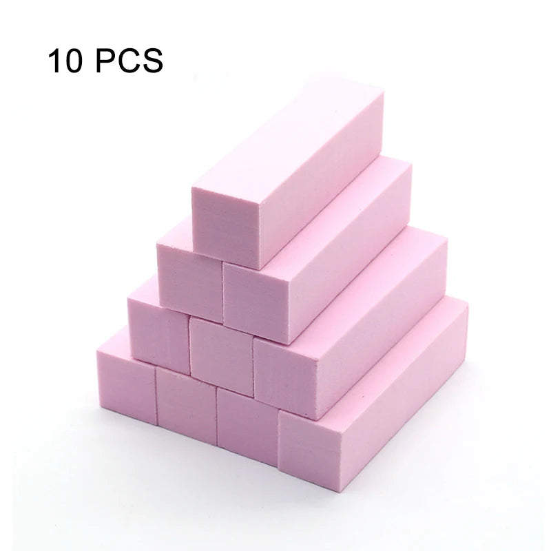 Nails Buffer Grind Buffing Block pink Nail File For Pedicure Manicure Care Nail Art Sponge Buffer Polish Nail accessories Tools - NJPH Best Selling 