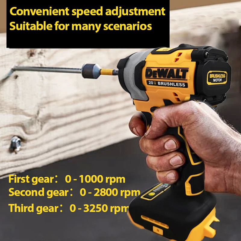 DEWALT DCF850 20V Impact Driver 205NM Brushless Motor Cordless Rechargable Screwdriver Electric Impact Drill Power Tools - NJPH Best Selling 