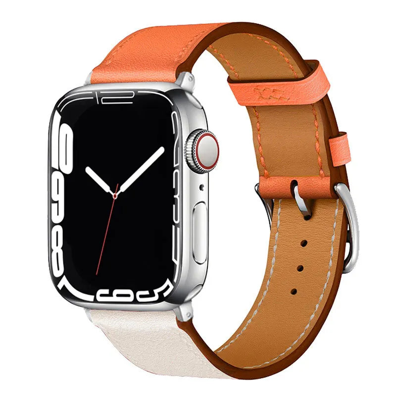 Leather Watch Straps for Apple Watch band 44mm 49mm 45mm 42mm 40mm 41mm 38mm sport bracelet iWatch series Ultra 9-8-7-6-5-4-3-SE - NJPH Best Selling 