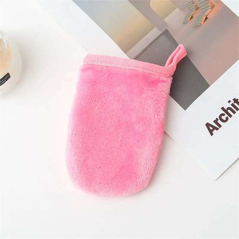 Pieces Professional Microfiber Face Cleansing Gloves Reusable Facial Cloth Pads Makeup Remover Glove Mitts Tool Unisex - NJPH Best Selling 