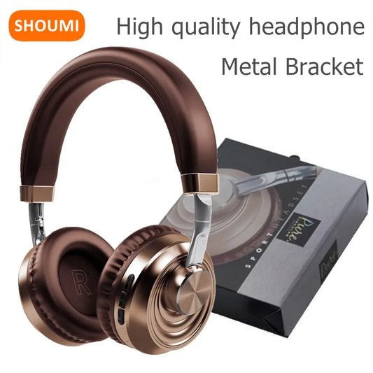 12 Hours Play Wireless Headphones Bluetooth 5.0 Headset Over Ear Sports Running Earphone with Mic Support SD Player for Music TV - NJPH Best Selling 