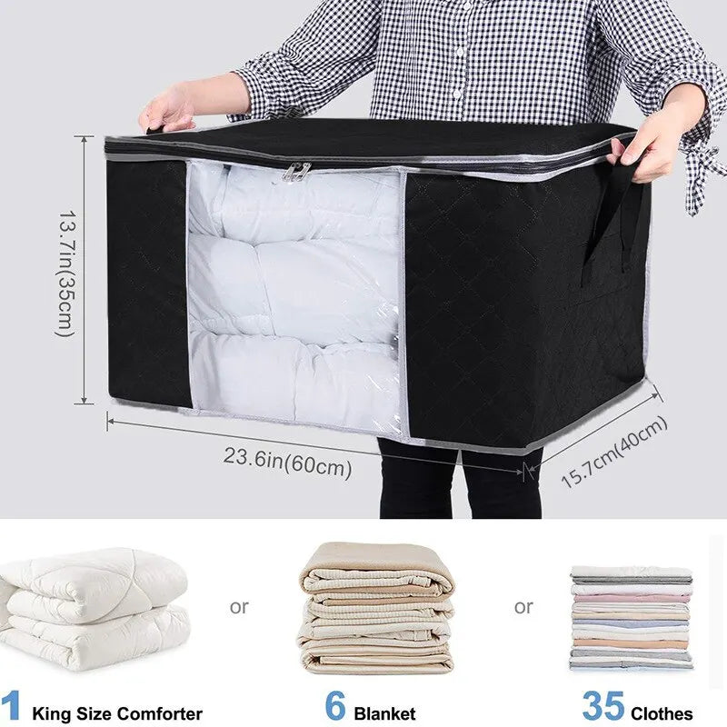 6pcs/set Clothes Storage Bags Upgraded Foldable Fabric Storage Bags Storage Containers For Organizing Bedroom - NJPH Best Selling 