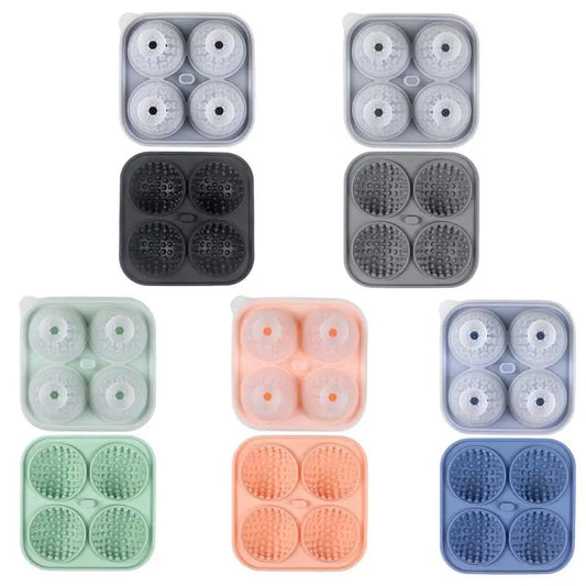 Golf Silicone Ice Ball Round Mold Whiskey Special 4 Golf Ice Grid Mold Kitchen Tool For Whisky Cocktail Cola Baby Food And Drink - NJPH Best Selling 