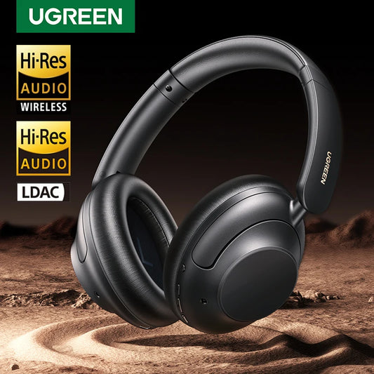 UGREEN HiTune Max5 Hybrid Active Noise Cancelling Earphone Wireless Over Ear Bluetooth Headphones 90H Playtime Hi-Res Audio LDAC - NJPH Best Selling 