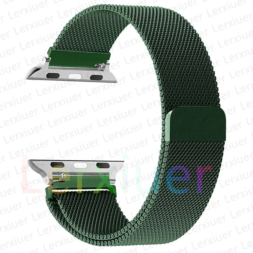 Magnetic Strap for Apple Watch bands 44mm 40mm 49mm 45mm 41mm 42mm 38mm 45 mm Metal bracelet iwatch series 3 6 7 8 9 SE ultra 2 - NJPH Best Selling 