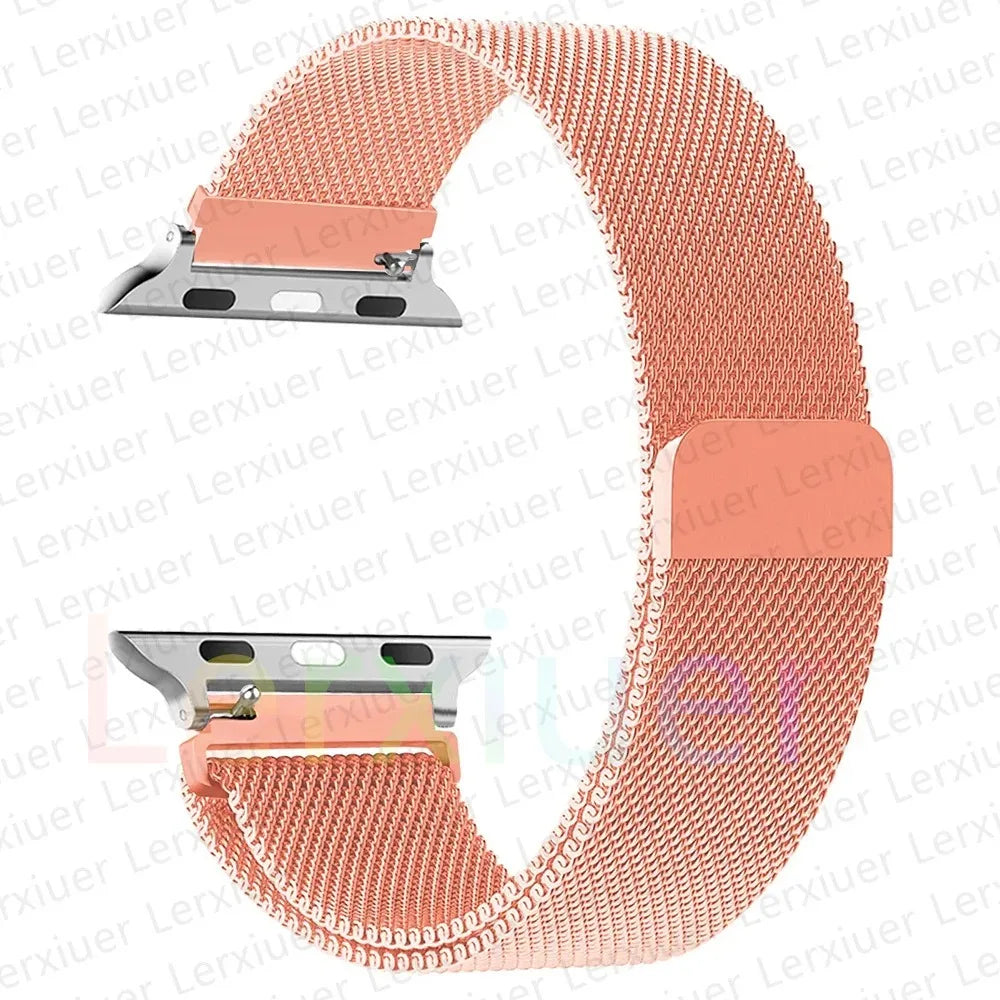 Magnetic Strap for Apple Watch bands 44mm 40mm 49mm 45mm 41mm 42mm 38mm 45 mm Metal bracelet iwatch series 3 6 7 8 9 SE ultra 2 - NJPH Best Selling 