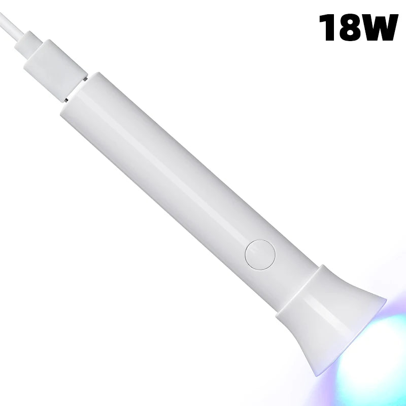 Mini UV LED Nail Dryers 3W Portable Quick Nail Drying Lamp USB Rechargeable Mini Flashlight Pen For Nail Gel Curing Salon Tools - NJPH Best Selling 