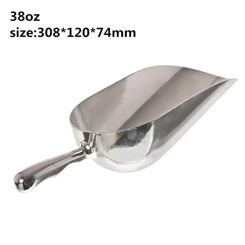 Aluminum Ice Scoop Dry Goods Shovel Bar Ice Scoop 6/12/24/38oz - NJPH Best Selling 