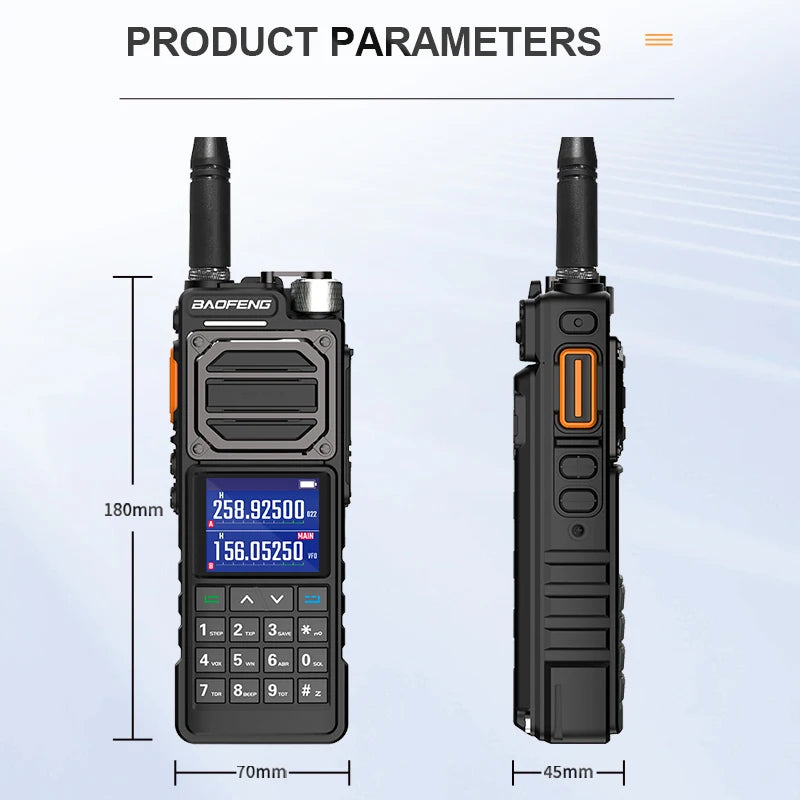 BAOFENG UV-25L Ham Radio High Powerful Tactical Walkie Talkie 50KM Four-Band Type-C 999Channel Two Way Radio BAOFENG NEW Upgrade - NJPH Best Selling 