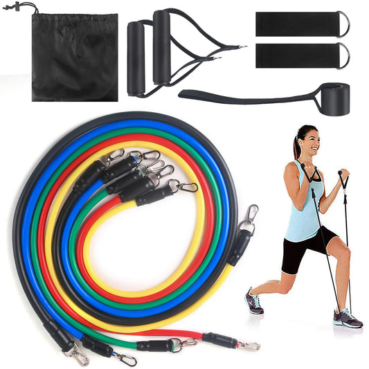 Resistance Bands With Handles Yoga Pull Rope Elastic Fitness Exercise Tube Band For Home Workouts Strength Trainin Tensioner - NJPH Best Selling 