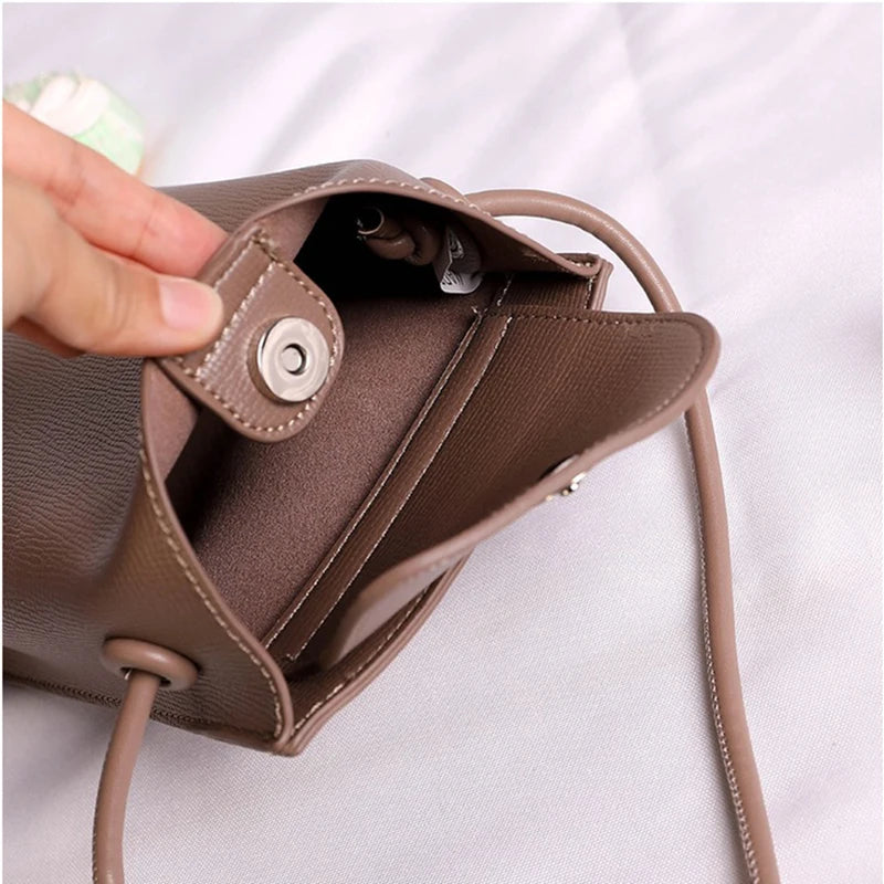 New Pu Leather Women Handbags Fashion Small Capacity Crossbody Bags Small Shoulder Bags Ladies Phone Purse Female Solid Flap - NJPH Best Selling 