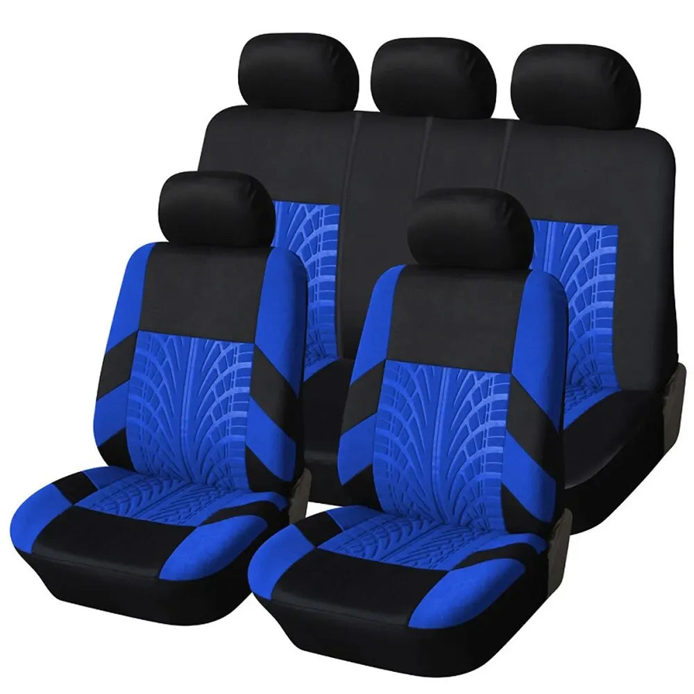 Car Seat Covers Full Set Front Split Rear Bench For Car Universal Cloth SUV Sedan Van Automotive Interior Covers - NJPH Best Selling 