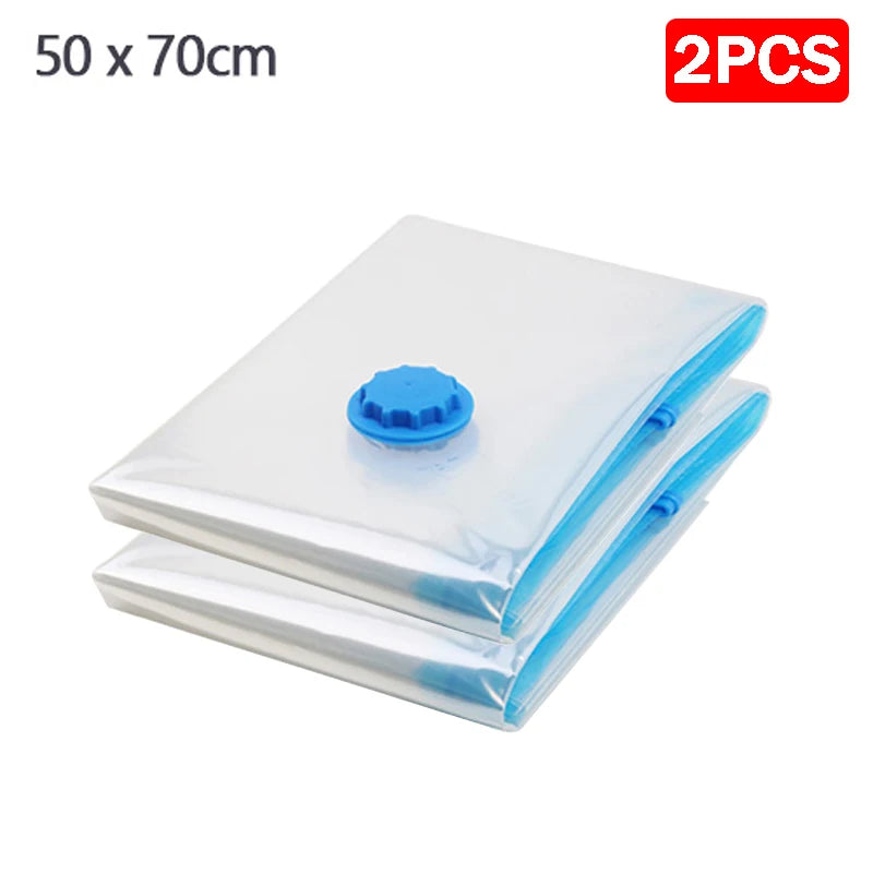 1/5/10pc Vacuum Storage Bags,for Bedding,Pillows,Towel,Clothes Space Saver Travel Storage Bag,With Hand-Pump,Vacuum Bag Package - NJPH Best Selling 