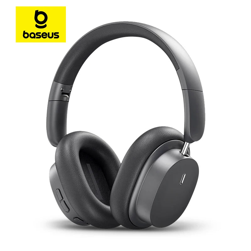 Baseus Bowie D05 Wireless Headphone Bluetooth 5.3 Earphone HIFI Level Headset 40mm Driver Foldable Over Ear Headphone 70H Time - NJPH Best Selling 