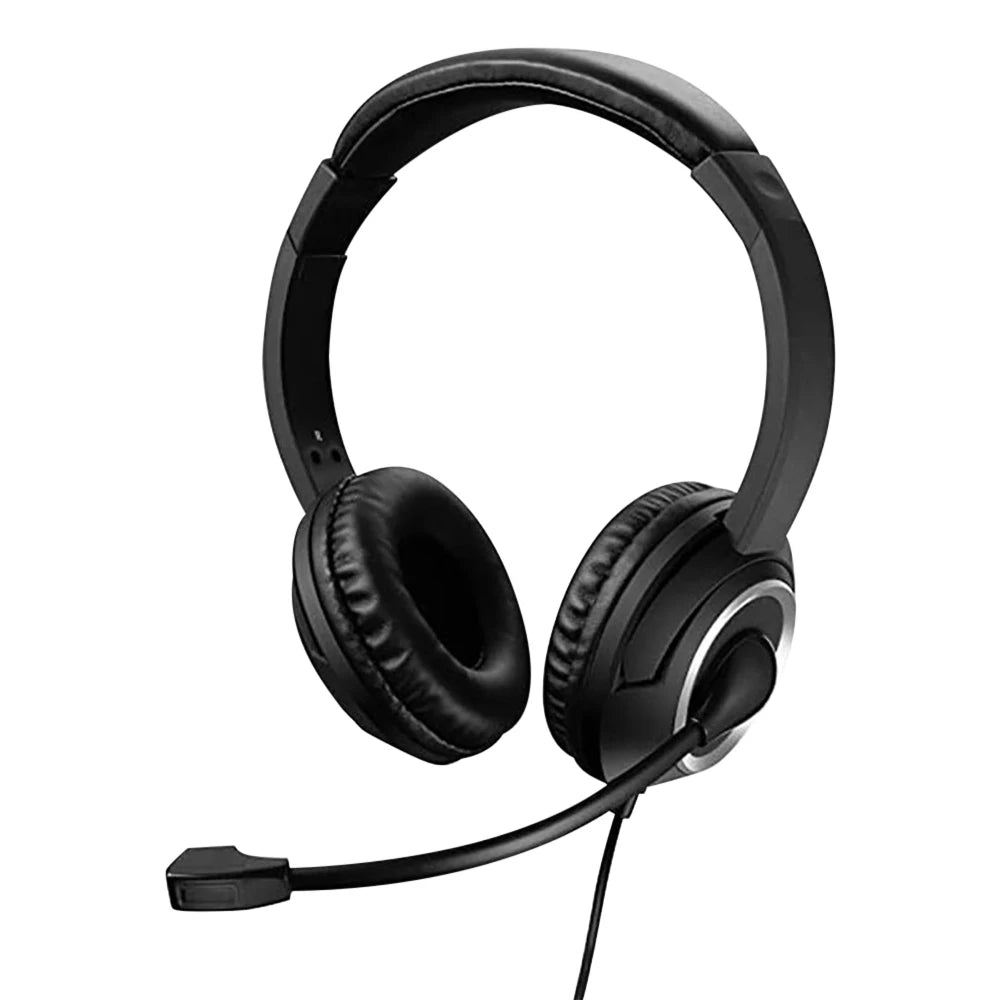 Wired USB Headset Call Center Headphones with Microphone Noise Cancelling Over Gaming Over-Ear Headsets for Computer PC Laptop - NJPH Best Selling 