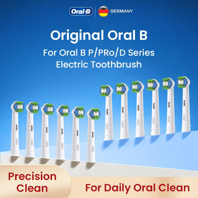 Original Oral B Electric Toothbrush Heads EB20 Precision Clean Tooth Remove Plaque Daily Oral Care Replacement Brush Head Nozzle - NJPH Best Selling 