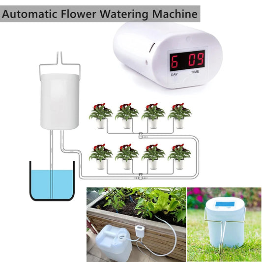 8/4/2 Head Automatic Watering Pump Controller Flowers Plants Home Sprinkler Drip Irrigation Device Pump Timer System Garden Tool - NJPH Best Selling 