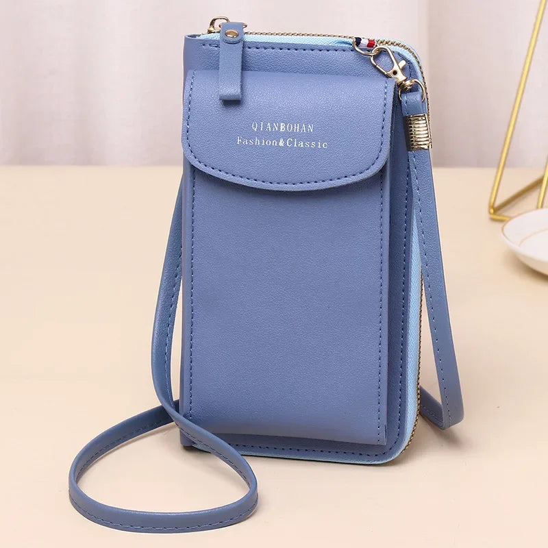 Girl Women Wallet Shoulder Mini Leather Bags Straps Mobile Phone Big Card Holders Wallet Handbag Money Pockets Girls Small Bags - NJPH Best Selling 