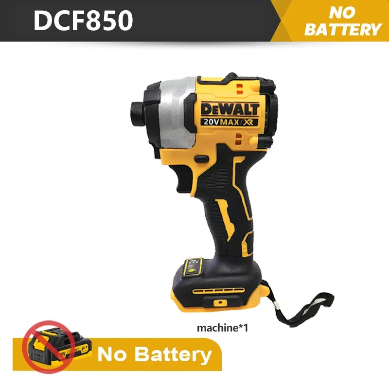 DEWALT DCF850 20V Impact Driver 205NM Brushless Motor Cordless Rechargable Screwdriver Electric Impact Drill Power Tools - NJPH Best Selling 