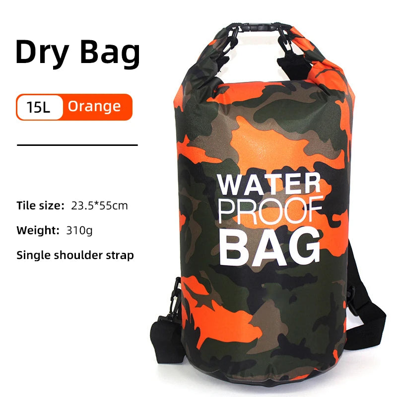 30L 15L Waterproof Dry Bags With Wet Separation Pocket Backpack For Kayaking Boating Swimming Outdoor Sports Bag XAZ9 - NJPH Best Selling 