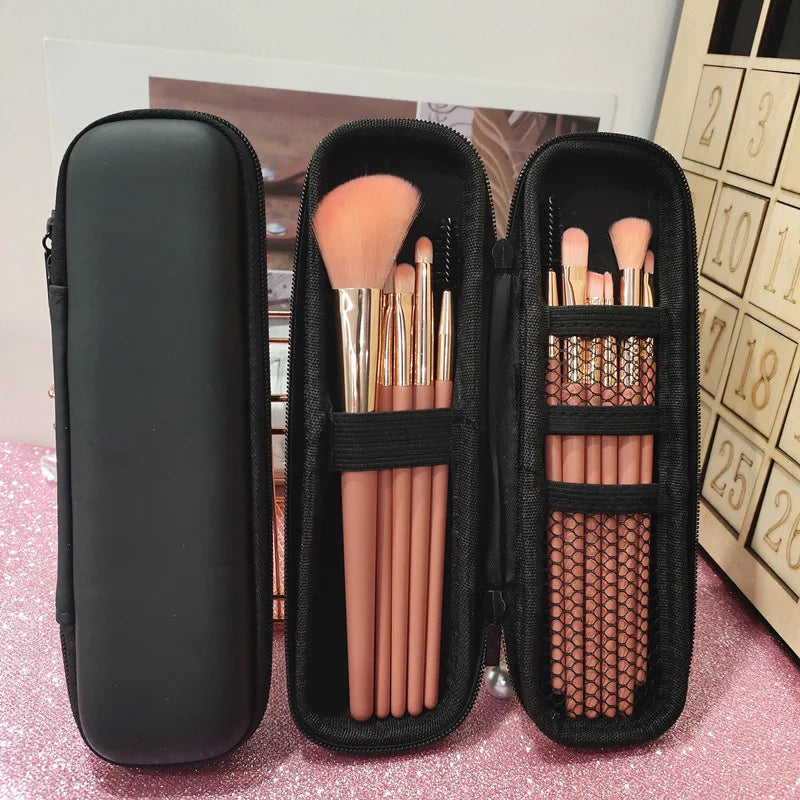 Women Makeup Brush Case Cosmetic Storage Bags Waterproof Double Zipper Brushes Storage Box Women Portable Travel Brush Holder - NJPH Best Selling 