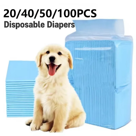 20/40/50/100pcs Dog Disposable Urine Pads, Dog Diapers High Absorbent Pet Cage Pads Puppy Potty Training Pads - NJPH Best Selling 