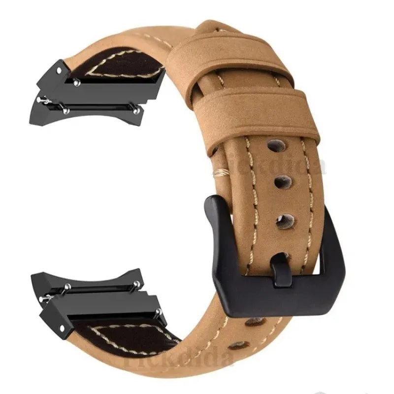 High Quality Genuine Leather Strap for Samsung Galaxy Watch 5 Pro Band Watch 6 44mm Strap for Galaxy Watch 4 Classic 46mm 47mm - NJPH Best Selling 