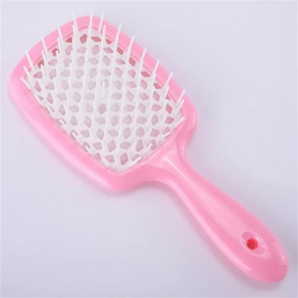 Tangled Hair Brush Detangling Hair Brush Massage Brush Hollow Out Wet Curly Hair Brushes Barber Comb Salon Hair Styling Tools