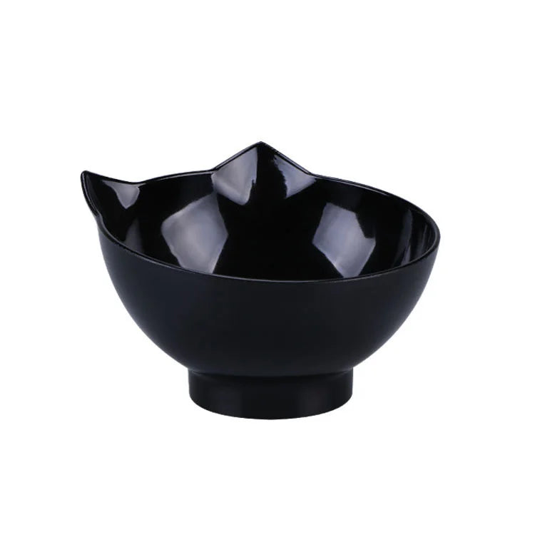 Non-slip Double Elevated Cat Bowls with Stand, 15 Tilte Raised Cat Watering & Feeding Bowls, Neck Guard Pet Feeder Bowl for Cat - NJPH Best Selling 