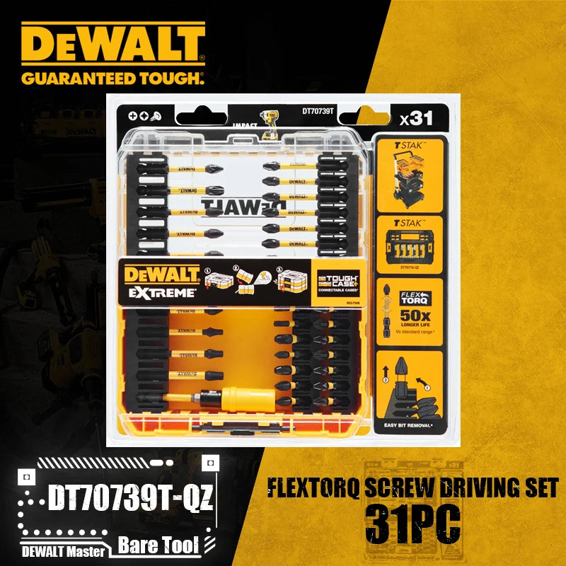 DEWALT Drill Drive Screwdriving Bit Set DWANGFT100SET DT71563 DT70758 DT70705 DT70732T DT70730T DT70702 Power Tool Accessories - NJPH Best Selling 