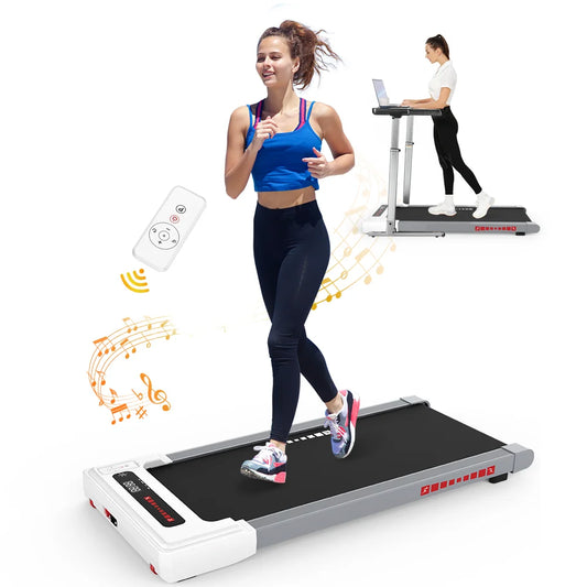 "Best Selling"-Ultra-Quiet 2.25HP Under Desk Treadmill, Electric Manual Walking Pad with Large Digital Monitor, 265 lbs Capacity & 12 Programs