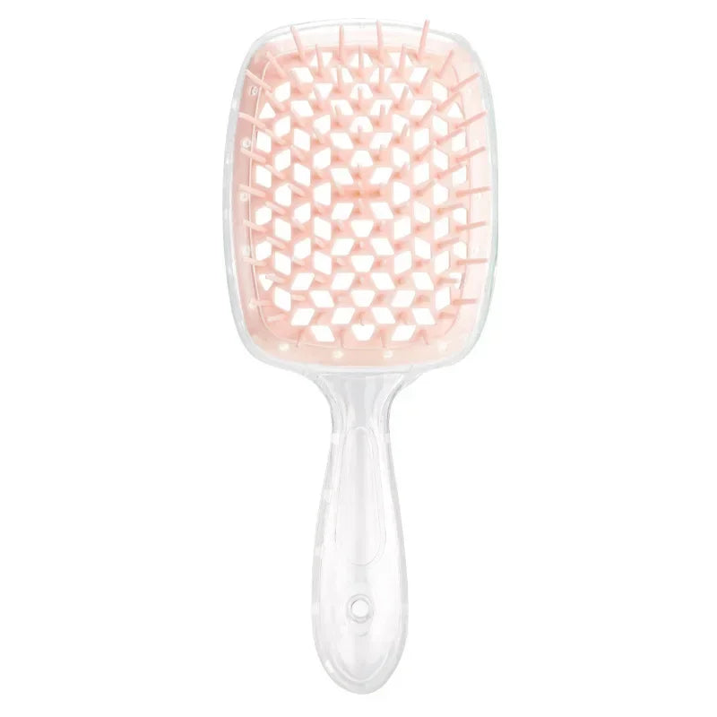 Tangled Hair Brush Detangling Hair Brush Massage Brush Hollow Out Wet Curly Hair Brushes Barber Comb Salon Hair Styling Tools