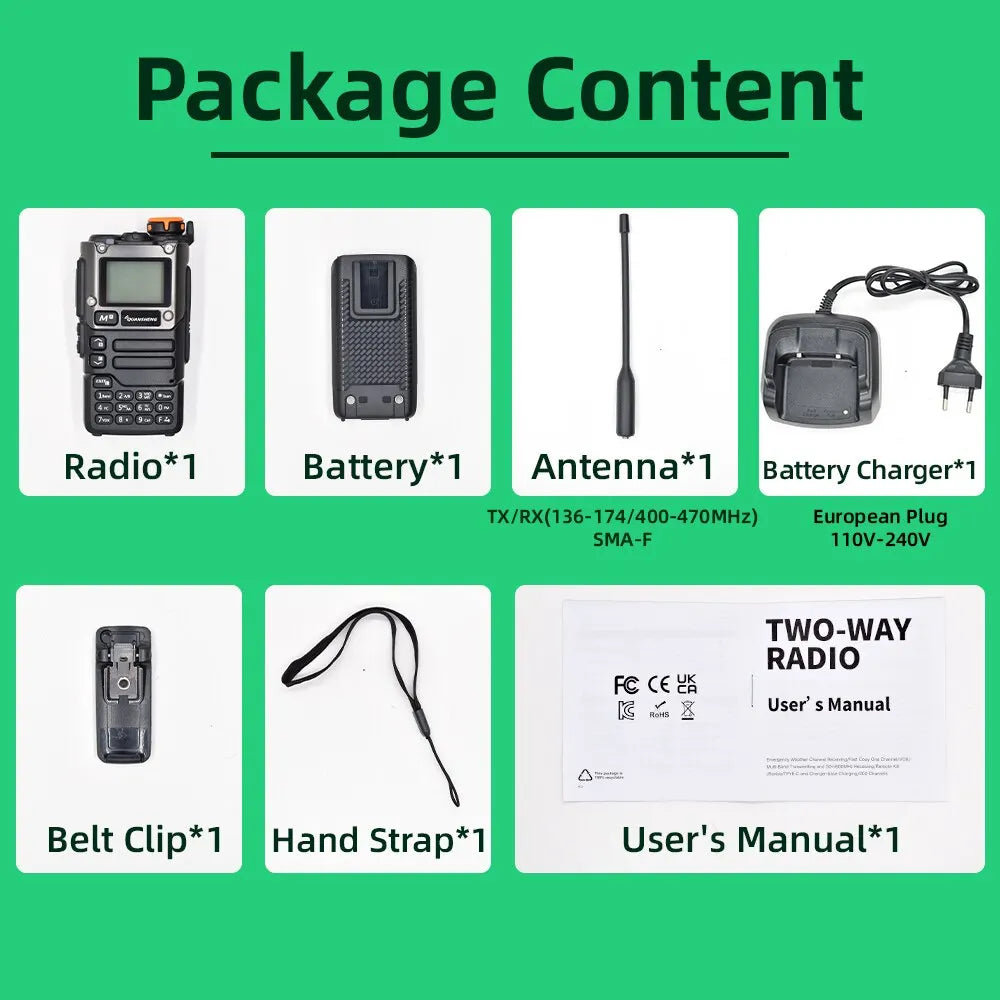 Quansheng UV K5 (8) Walkie Talkie Portable Am Fm Two Way Radio Commutator Station Amateur Ham Wireless Set Long Range Receiver - NJPH Best Selling 