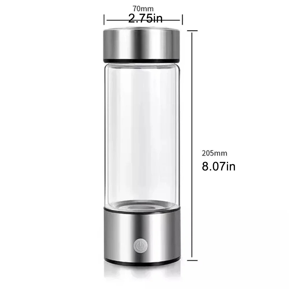 1pc 450ml Portable Hydrogen Water Generator 3 Minutes Mode High Concentration Hydrogen Water Generator