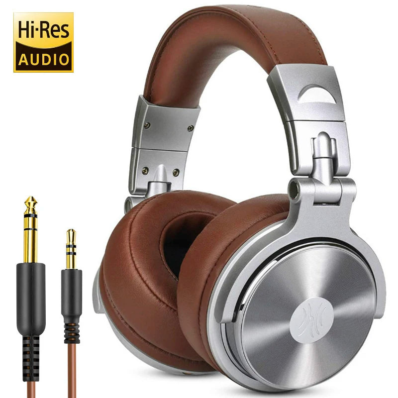 Oneodio Foldable Over-Ear Wired Headphone For Phone Computer PC Professional Studio Pro 30 50 Monitor DJ Headset Gaming Earphone - NJPH Best Selling 