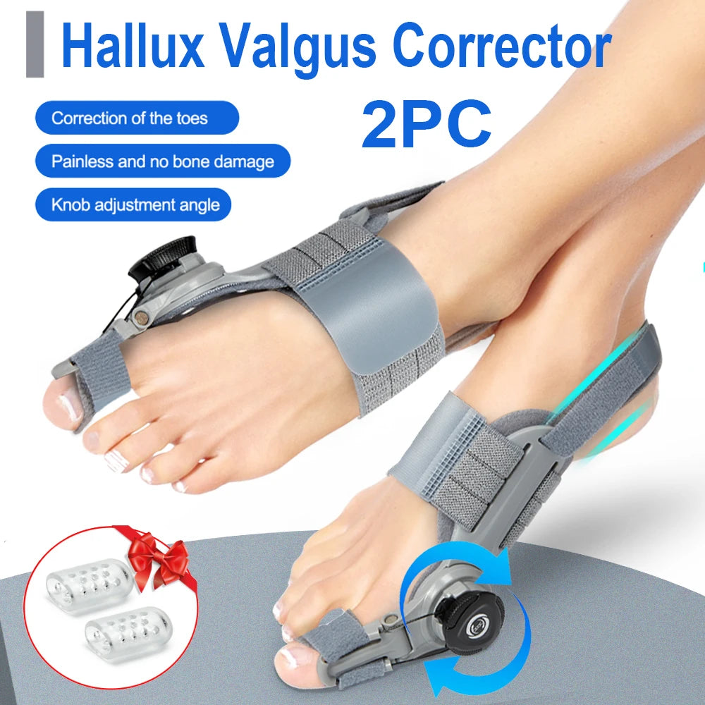 Bunion Corrector Unisex Foot Hallux Valgus Braces Rotatable Toe Separator Straightener Adjustable Pedicure Finger Toe Corrector - NJPH Best Selling 